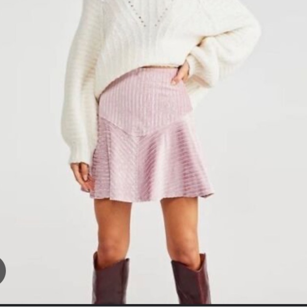Free People Camden mini skirt in pink